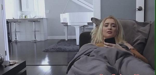  Horny blonde teen plowed doggystyle